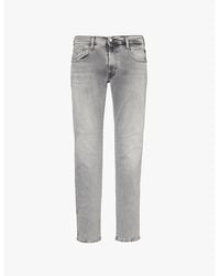 Replay - Anbass Hyperflex Whiskering Slim-Leg Regular-Fit Stretch-Denim Jeans - Lyst
