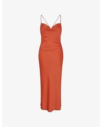 OMNES - Riviera Sleeveless Satin Midi Dress - Lyst