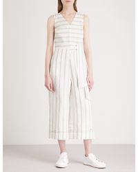 ted baker striped jumpsuit