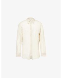 Dries Van Noten - Croom Crinkled-Texture Regular-Fit Cotton-Blend Shirt - Lyst