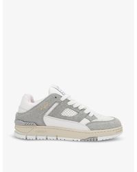 Axel Arigato - Area Lo Brushed-suede And Leather Low-top Trainers - Lyst