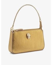 BVLGARI - Serpenti Forever Metallic Leather Shoulder Bag - Lyst