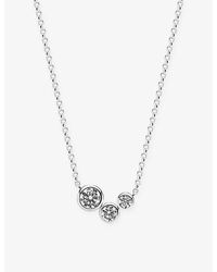 Sif Jakobs - Sardinien Tre Rhodium-Plated Sterling And Cubic Zirconia Pendant Necklace - Lyst