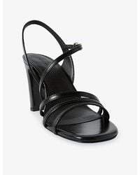 Whistles - Strappy Block-Heel Leather Sandals - Lyst
