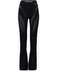 MISBHV - Bianca Cut-out Recycled Viscose-blend Trousers - Lyst