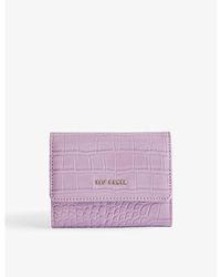 Ted Baker - Conilya Croc-embossed Faux-leather Card Holder - Lyst