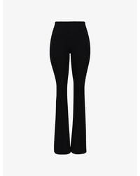 House Of Cb - The Fitted Flared-Leg Stretch-Woven Trousers Xs (A-C Cup) - Lyst