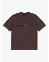 The Kooples - Slogan-Embroidered Short-Sleeve Cotton T-Shirt - Lyst