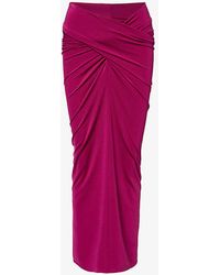 16Arlington - Berretta Slim-fit Stretch-woven Jersey Maxi Skirt - Lyst