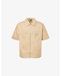 TRUE RELIGION - Buddha Logo-Patch Cotton Shirt - Lyst