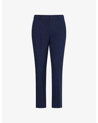 Weekend by Maxmara - Freda Crop-Leg Stretch-Woven Trousers - Lyst