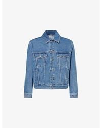 Loewe - Anagram Embroidered Denim Jacket - Lyst