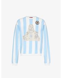424 - Soccer Brand-motif Knitted Sweatshirt X - Lyst