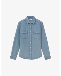 Reiss - Bonucci Twin-pocket Corduroy-cotton Overshirt X - Lyst