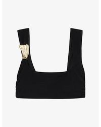 Reiss - Alba Hardware-Detail Bikini Top - Lyst
