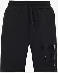 Moschino Cotton Laced Printed Shorts in Black for Men - Save 14 