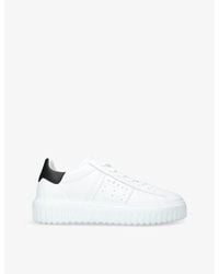 Hogan - H-Stripes Logo-Print Leather Low-Top Trainers - Lyst