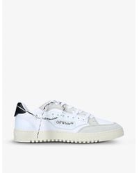 Off-White c/o Virgil Abloh - Vulcanized 5.0 Leather And Textile Trainers - Lyst
