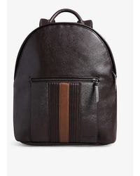 Ted Baker - Esentle Stripe-design Faux-leather Backpack - Lyst