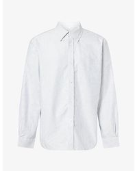 Palmes - Deuce Striped Cotton Oxford Shirt - Lyst