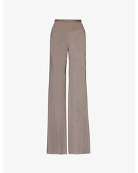 Rick Owens - High-rise Wide-leg Woven Trousers - Lyst