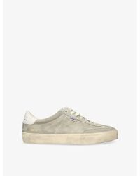 Golden Goose - Soul-Star Leather-Trim Suede Low-Top Trainers - Lyst