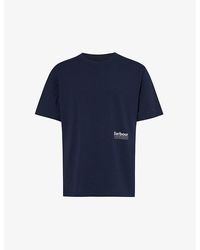Barbour - Logo-print Crewneck Cotton-jersey T-shirt Xx - Lyst