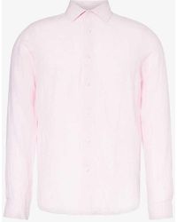 Orlebar Brown - Giles Long-sleeve Regular-fit Linen Shirt Xx - Lyst