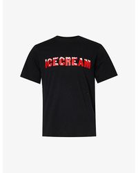 ICECREAM - Drippy Graphic-print Cotton-jersey T-shirt X - Lyst