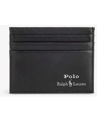 Polo Ralph Lauren - Foil-logo Leather Card Holder - Lyst