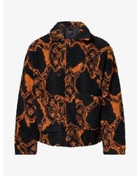 Daily Paper - Burned Shield Fleece Jacket - Lyst