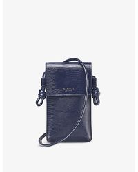 Aspinal of London - Ella Grained-leather Cross-body Phone Case - Lyst
