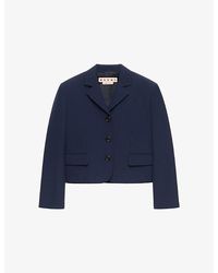 Marni - Techno Wool-Blend Jacket - Lyst