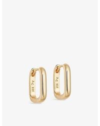 Astley Clarke - Celestial Oblong 18Ct Huggie Earrings - Lyst