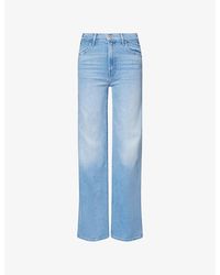 Mother - The Hustler Roller Sneak Denim Jeans - Lyst