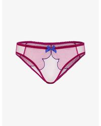 Agent Provocateur - Lorna Mesh Full Briefs - Lyst