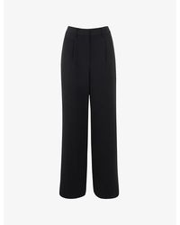 Whistles - Side-Stripe High-Rise Crepe Trousers - Lyst