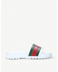 Gucci - Web Slide Sandal - Lyst