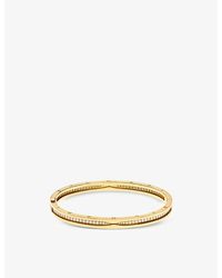 BVLGARI - B.Zero1 18Ct- And 0.87Ct Diamond Bangle Bracelet - Lyst
