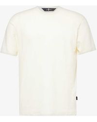 7 For All Mankind - Branded-patch Short-sleeved Stretch-linen Jersey T-shirt X - Lyst