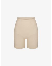 Skims - Sculpt Fitted Stretch-Woven Shorts Xxxl - Lyst