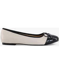 French Sole - Amelie Bow-embellished Leather Ballet Flats - Lyst