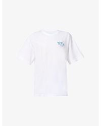 Sweaty Betty - Explore More Brand-Print Cotton-Jersey T-Shirt - Lyst
