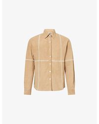 Kartik Research - Rabari Embroidered Suede Shirt - Lyst