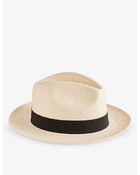 Ted Baker - Adrien Straw Panama Hat - Lyst