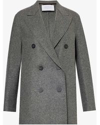 Harris Wharf London - Double-breasted Slouchy Cashmere Peacoat - Lyst