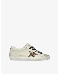 Golden Goose - Super-Star Leather Low-Top Trainers - Lyst