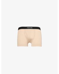 Tom Ford - Logo-Embroidered Cotton-Blend Jersey Boxers - Lyst