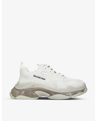 Balenciaga - Triple S Sole Faux-leather And Mesh Trainers - Lyst