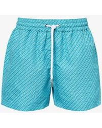 Frescobol Carioca - Elasticated-waist Recycled-polyester Swim Shorts - Lyst